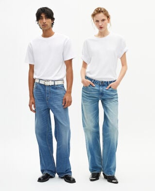 The Kooples MEN WHITE unisex plain white straight t-shirt