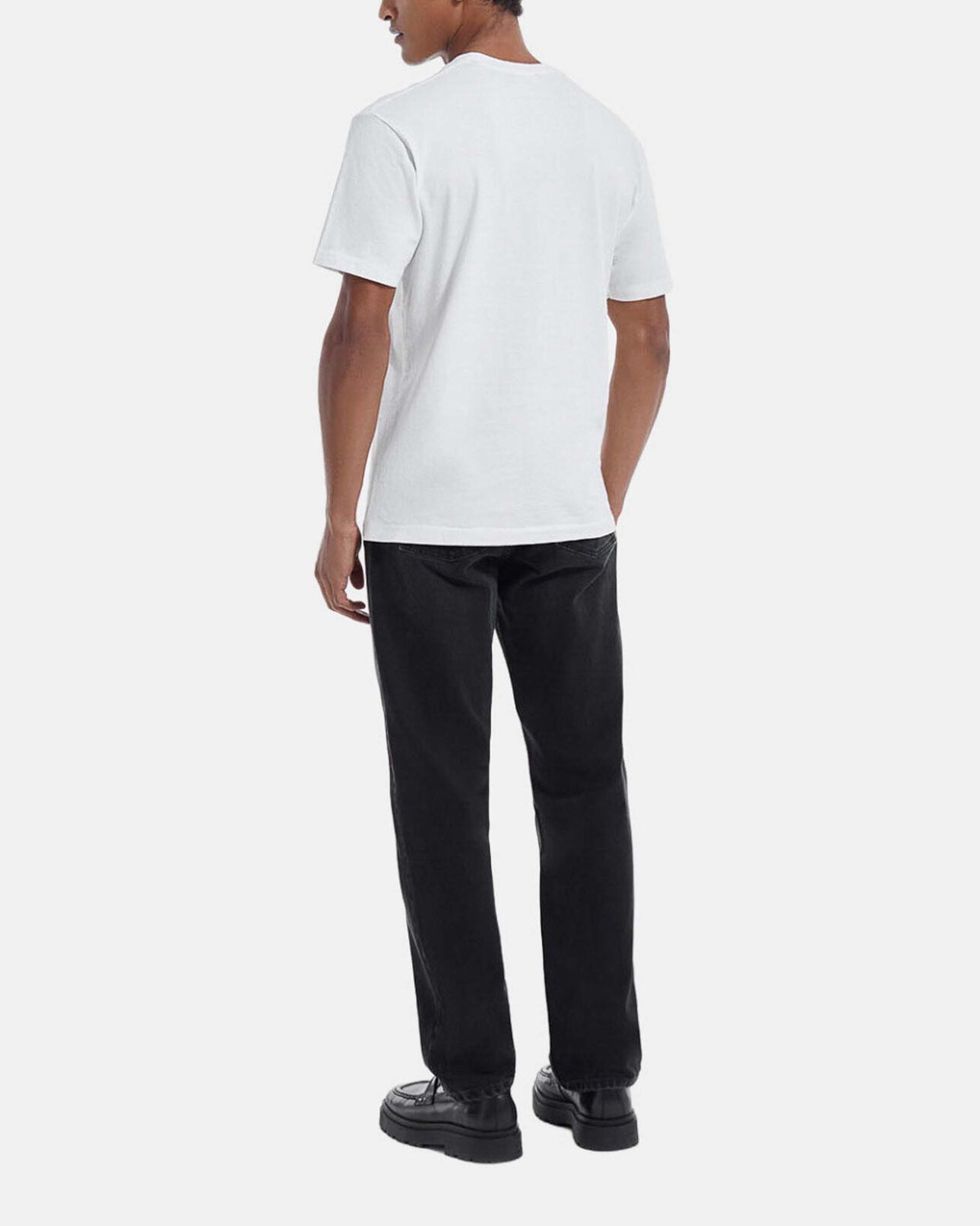 The Kooples HOMME ECRU t-shirt écru coton à motif rock poitrine