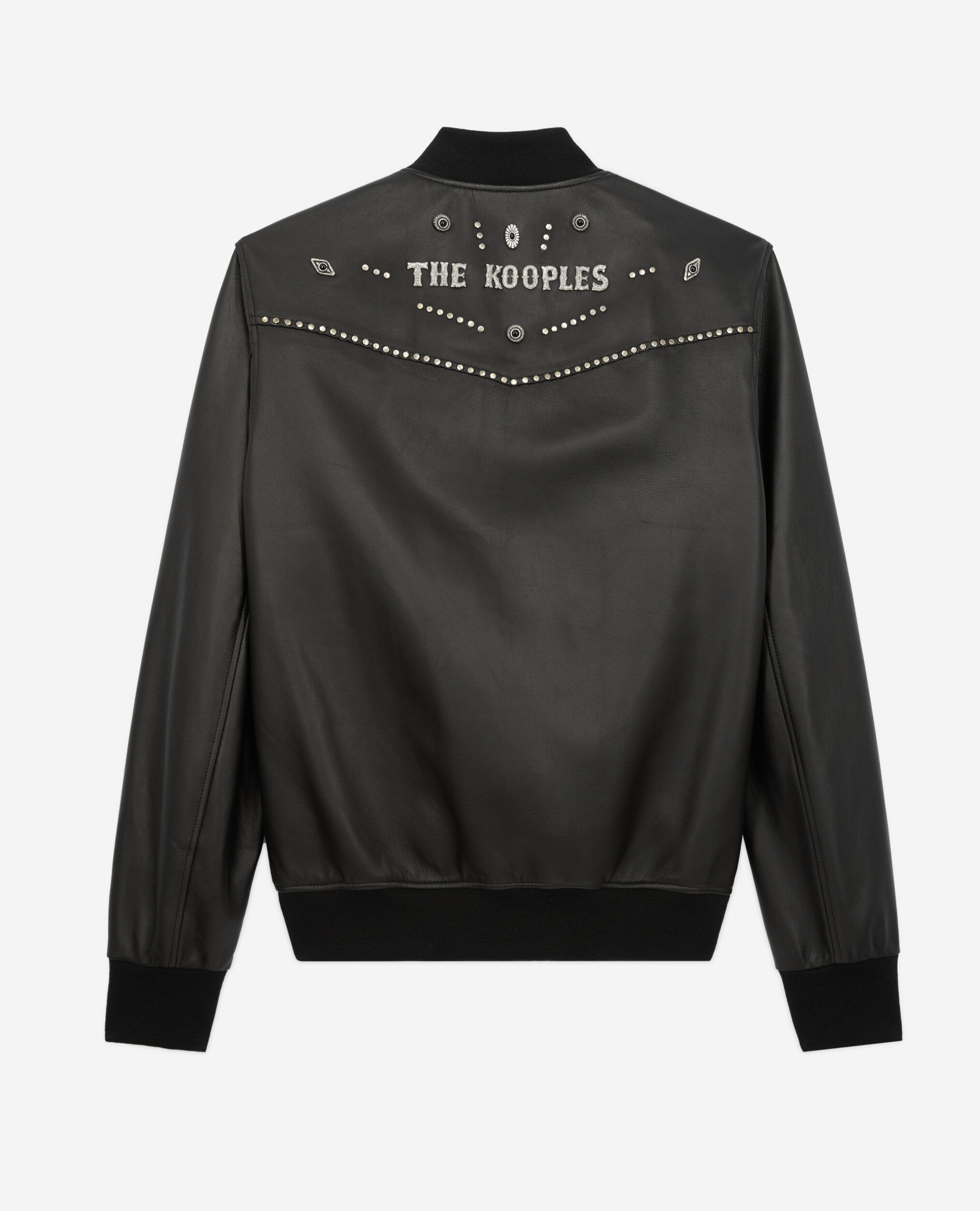 Black leather jacket