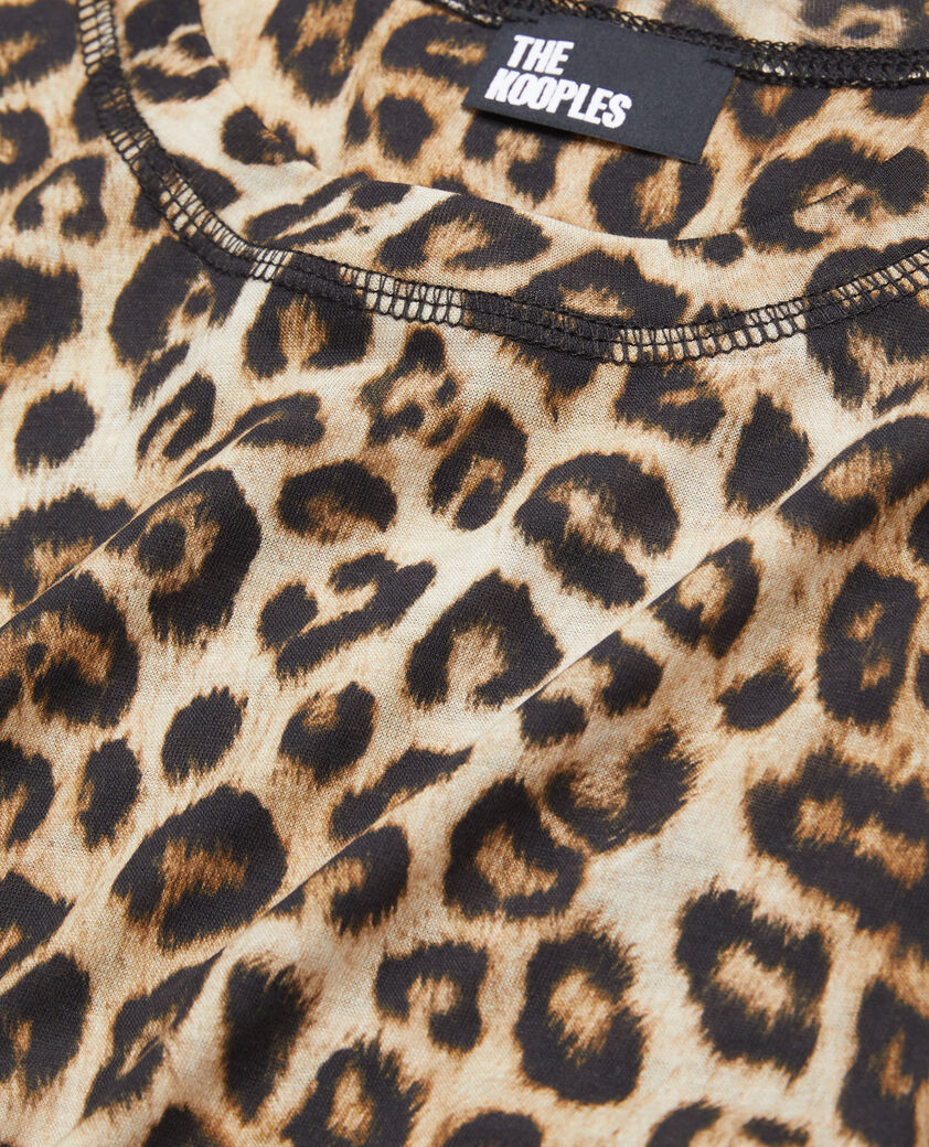 The Kooples WOMEN LEOPARD women's printed t-shirt