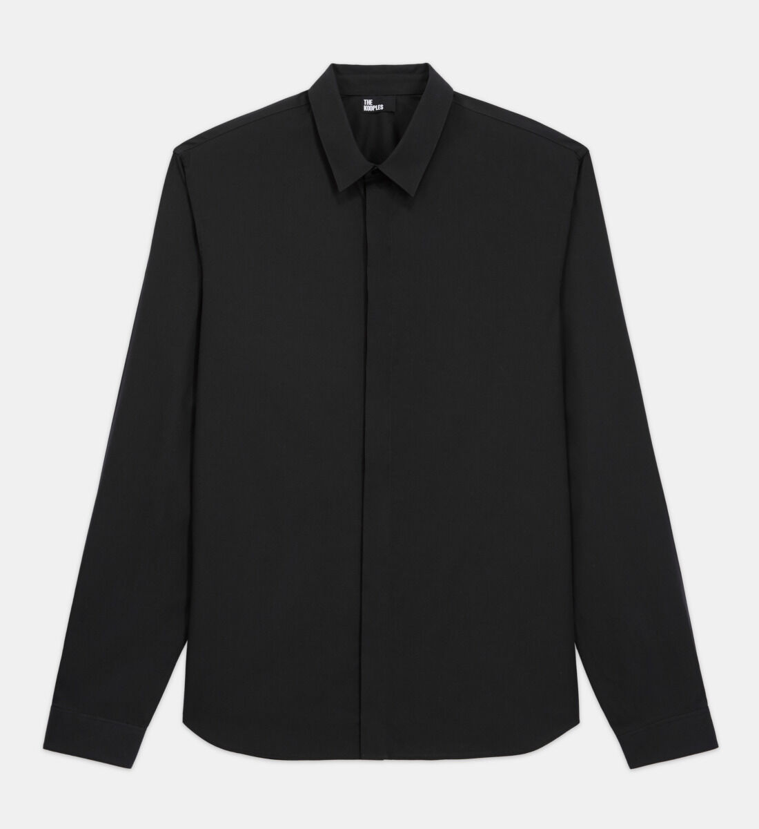 Black shirt with collar deals