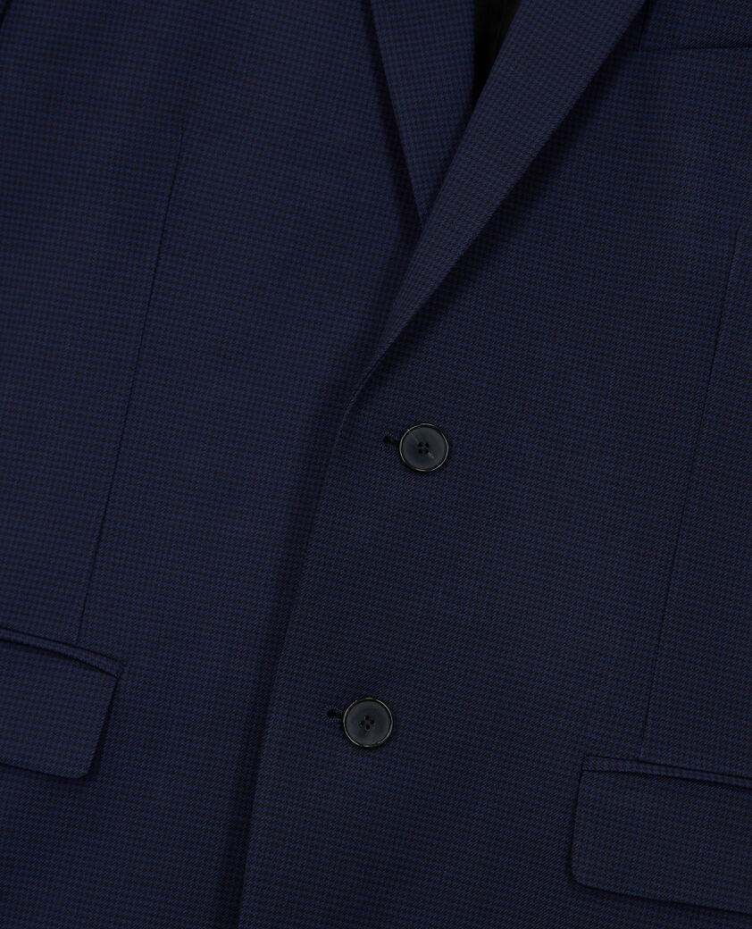 The Kooples HOMME BLACK / NAVY veste de costume en laine pied-de-poule