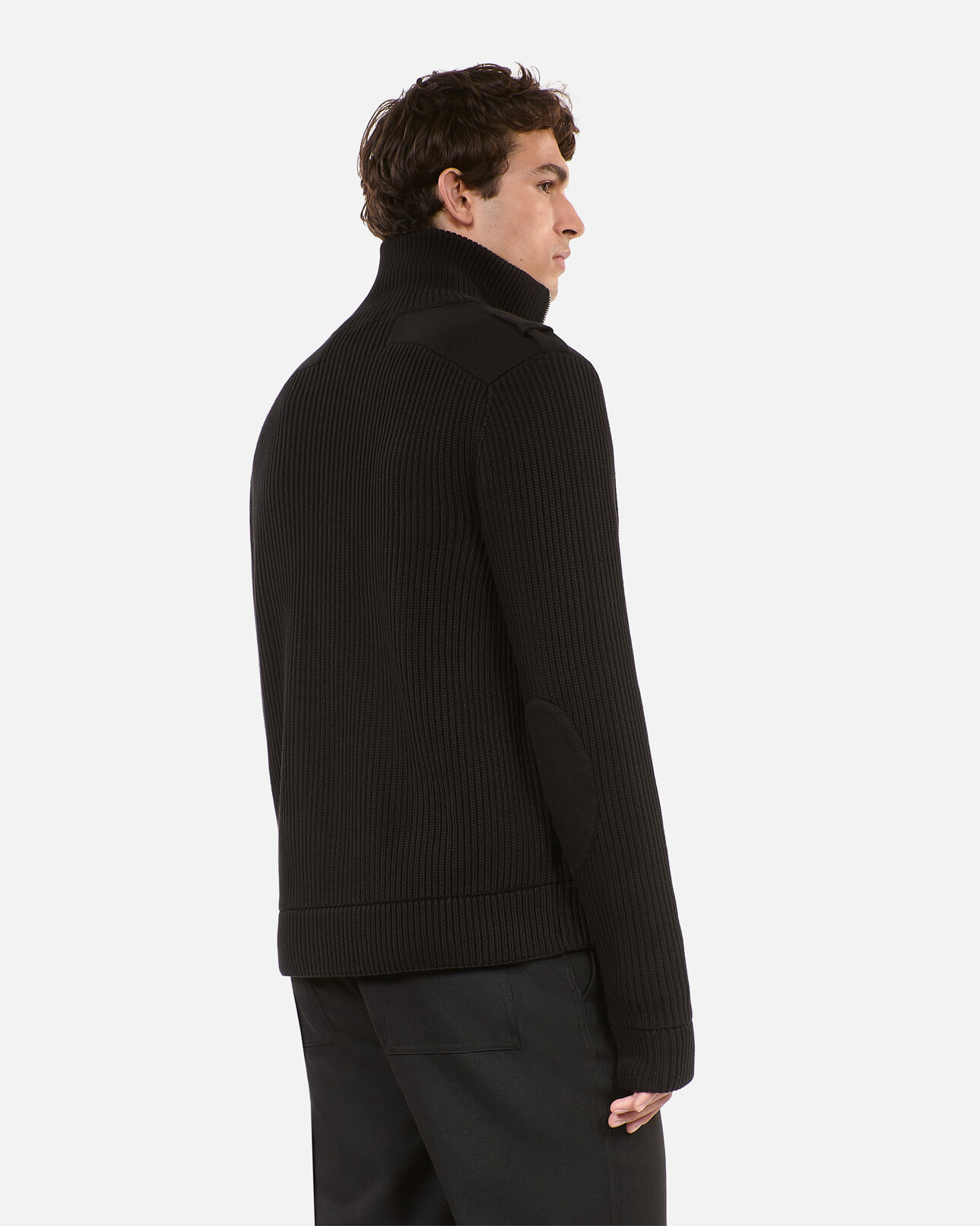 The Kooples MEN BLACK black cotton cardigan