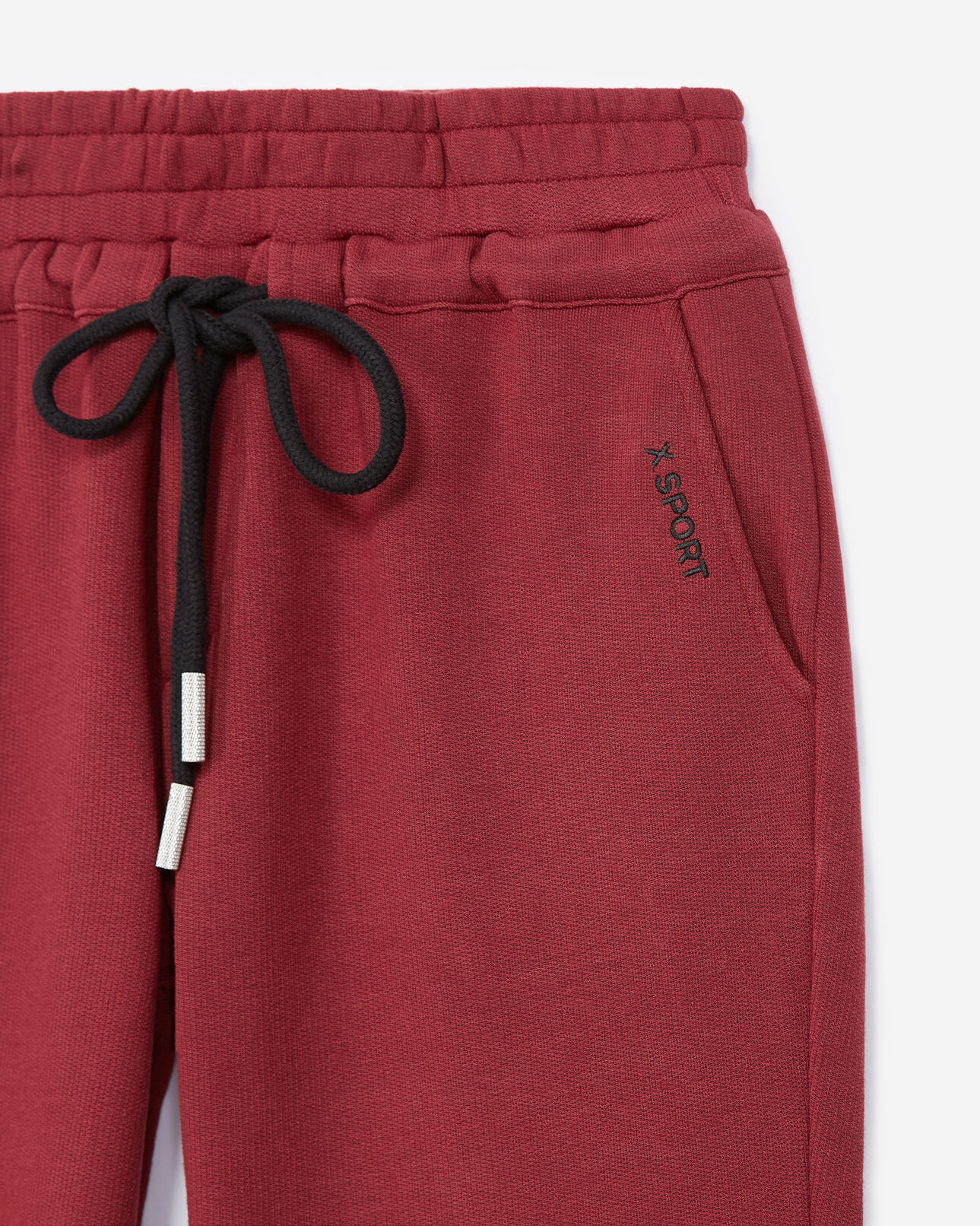 The Kooples FEMME BORDEAUX jogging taille élastique rouge