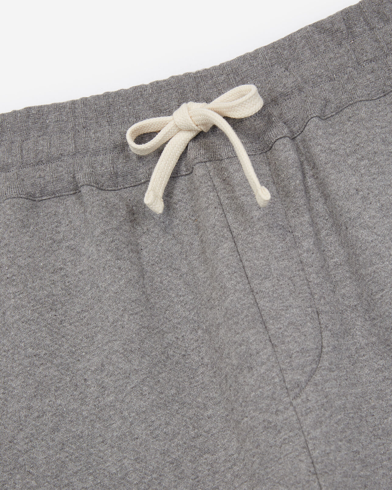 The Kooples HERREN LIGHT GREY MELANGE graue jogginghose mit reißverschluss-detail