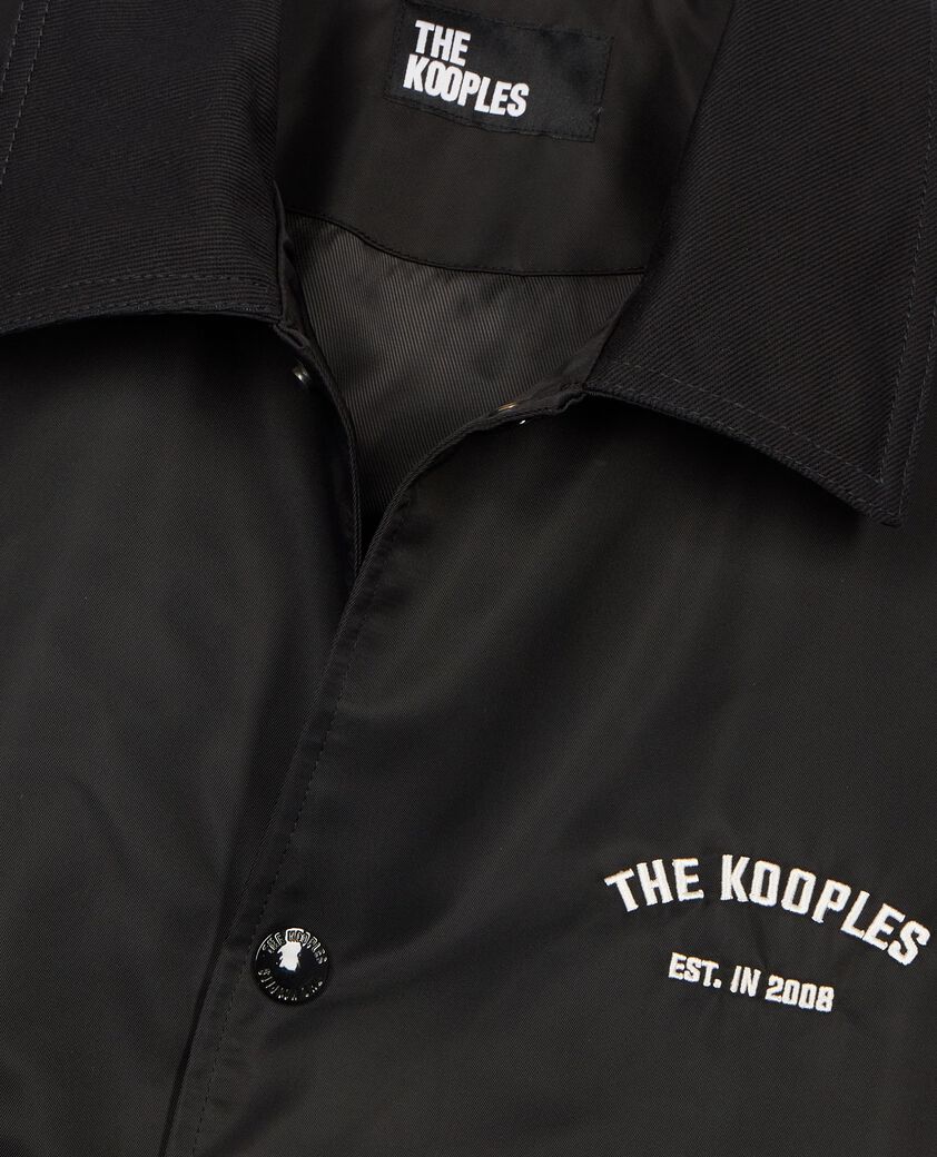 The Kooples HOMME BLACK blouson avec broderie dos noir
