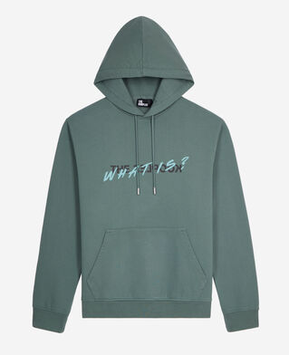 The Kooples HOMME FOREST sweatshirt &agrave; capuche what is vert