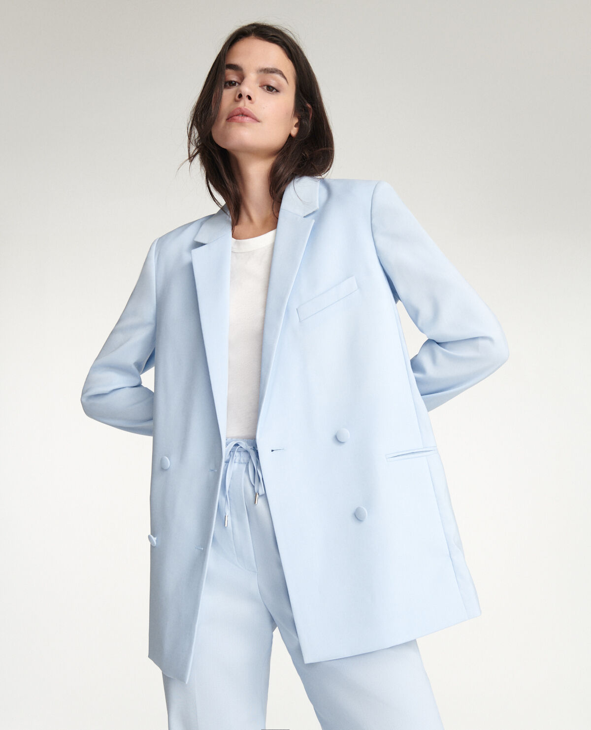 Sky blue winter coat new arrivals