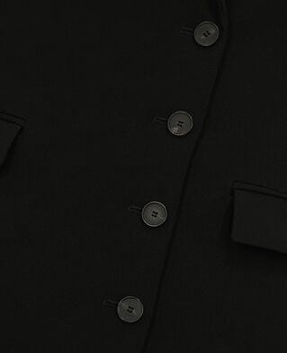 The Kooples WOMEN BLACK short black crepe dress