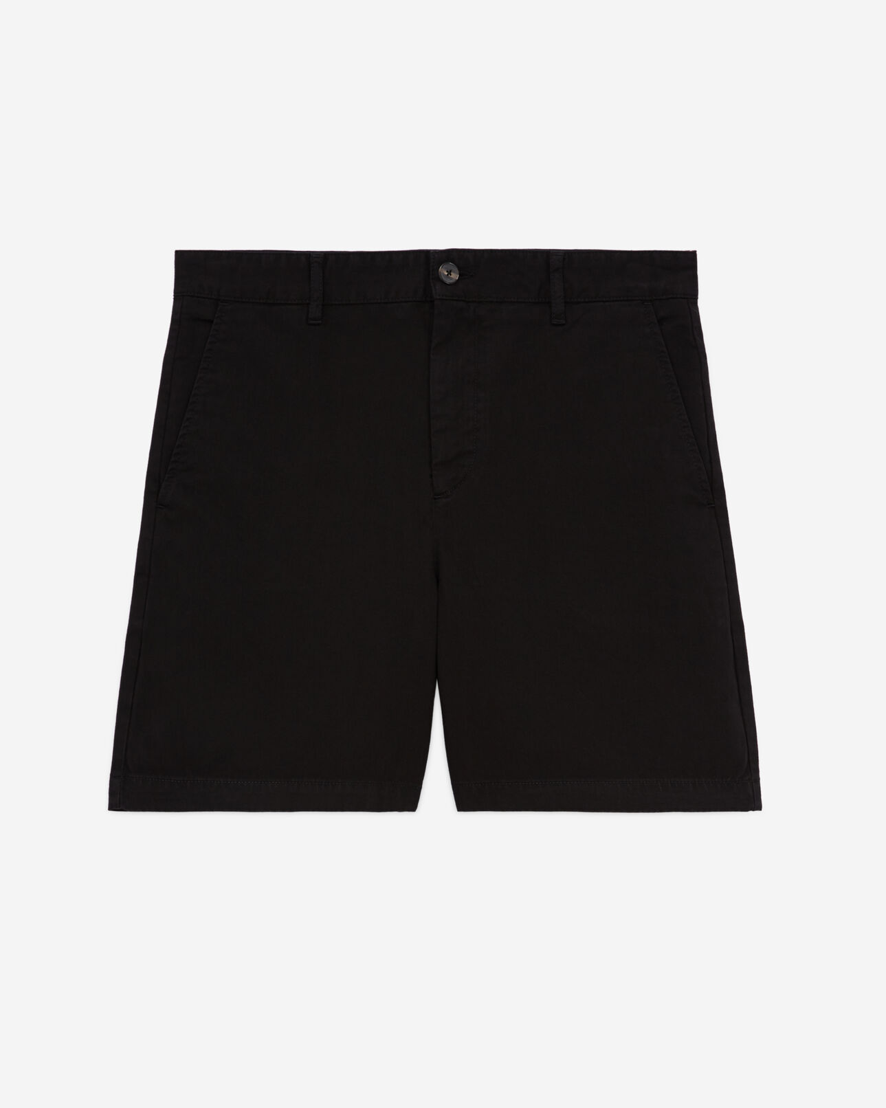 The Kooples MEN BLACK short black cotton shorts