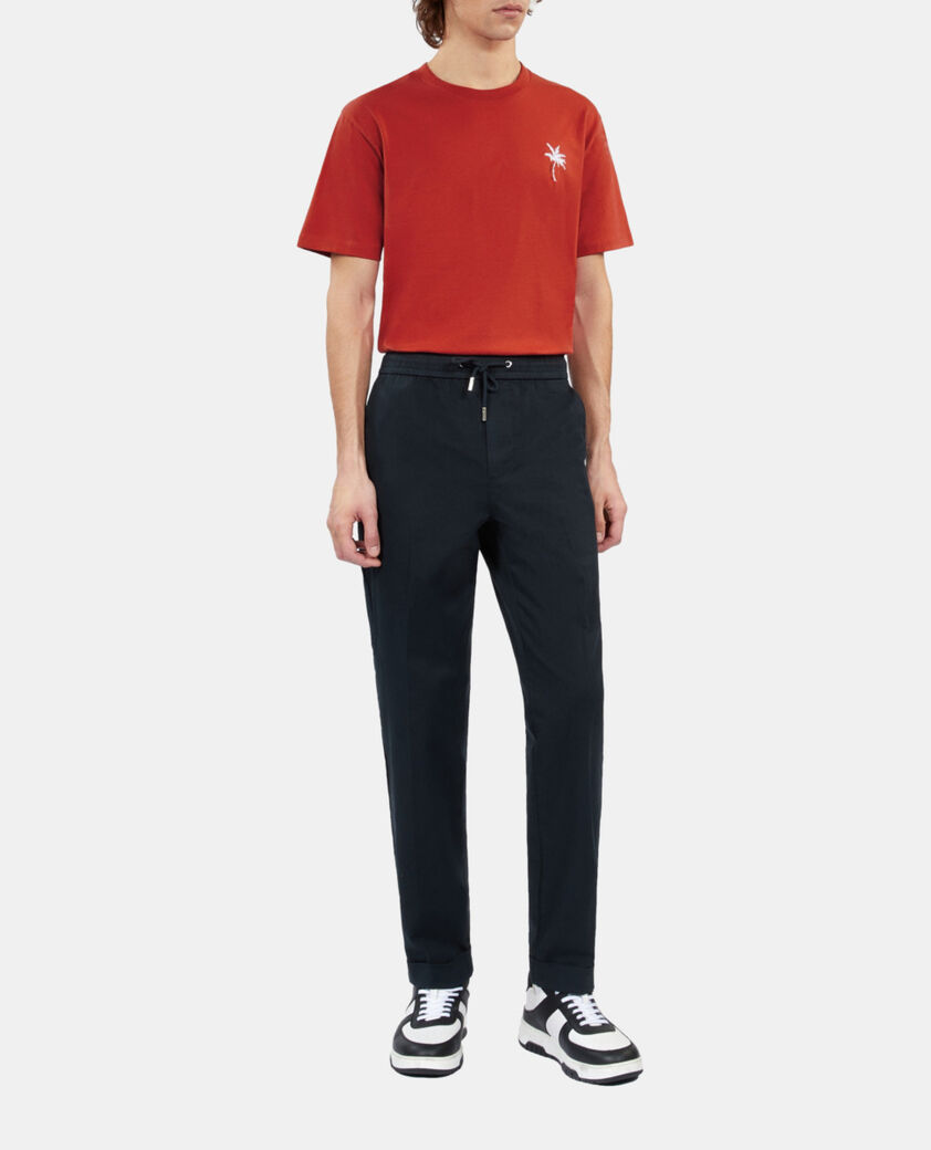 The Kooples HOMBRE NAVY pantal&oacute;n azul marino algod&oacute;n