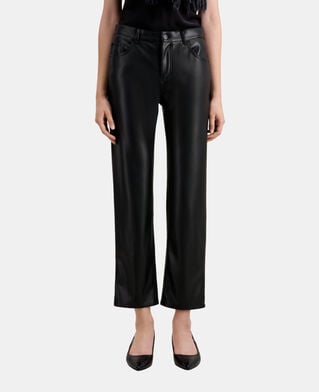 The Kooples FEMME BLACK pantalon noir effet cuir