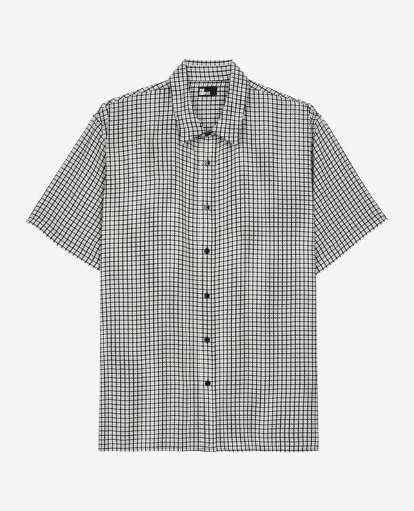 The Kooples HOMBRE BLACK WHITE camisa de manga corta con estampado floral