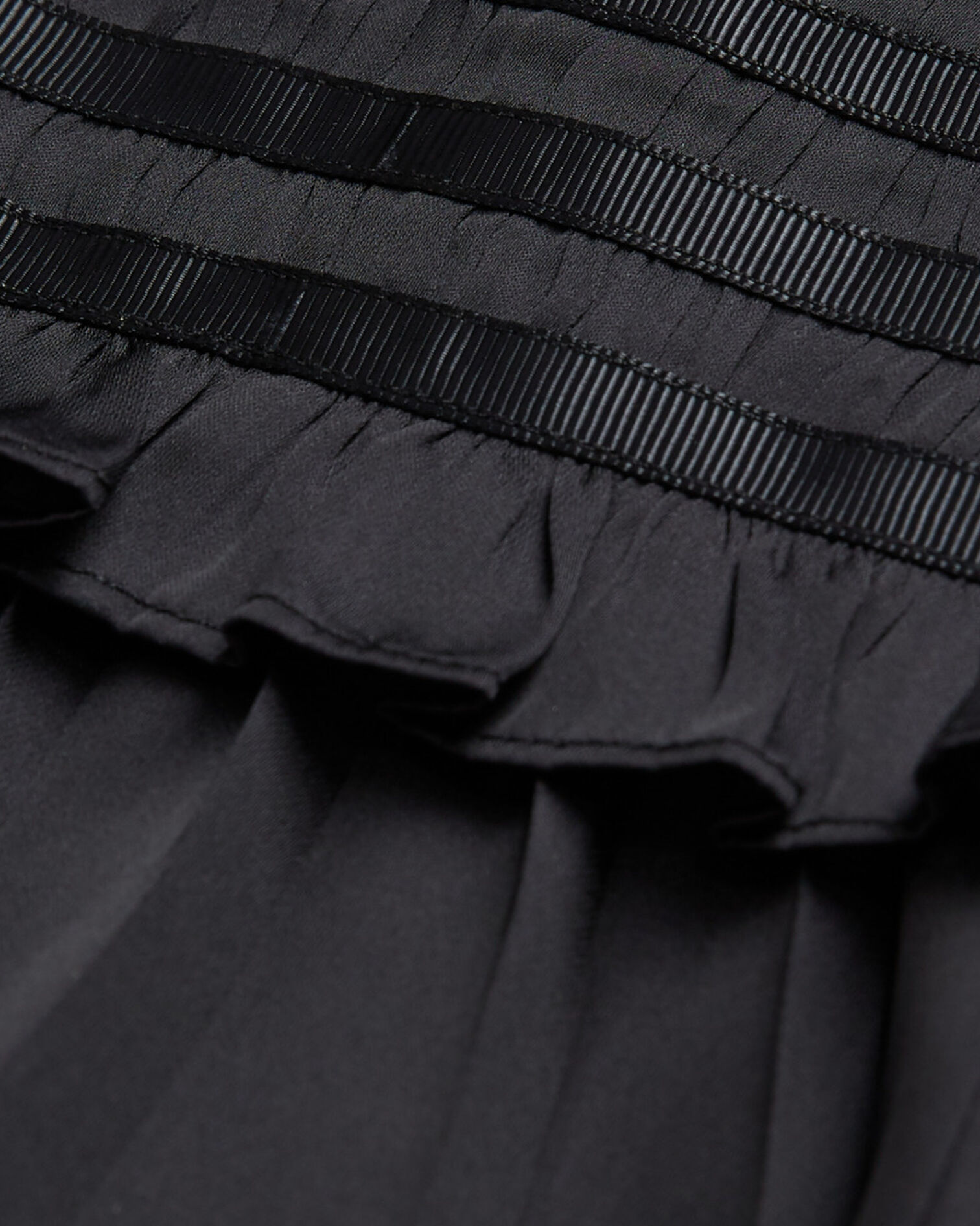 Pleated short black dress, BLACK, hi-res image number null