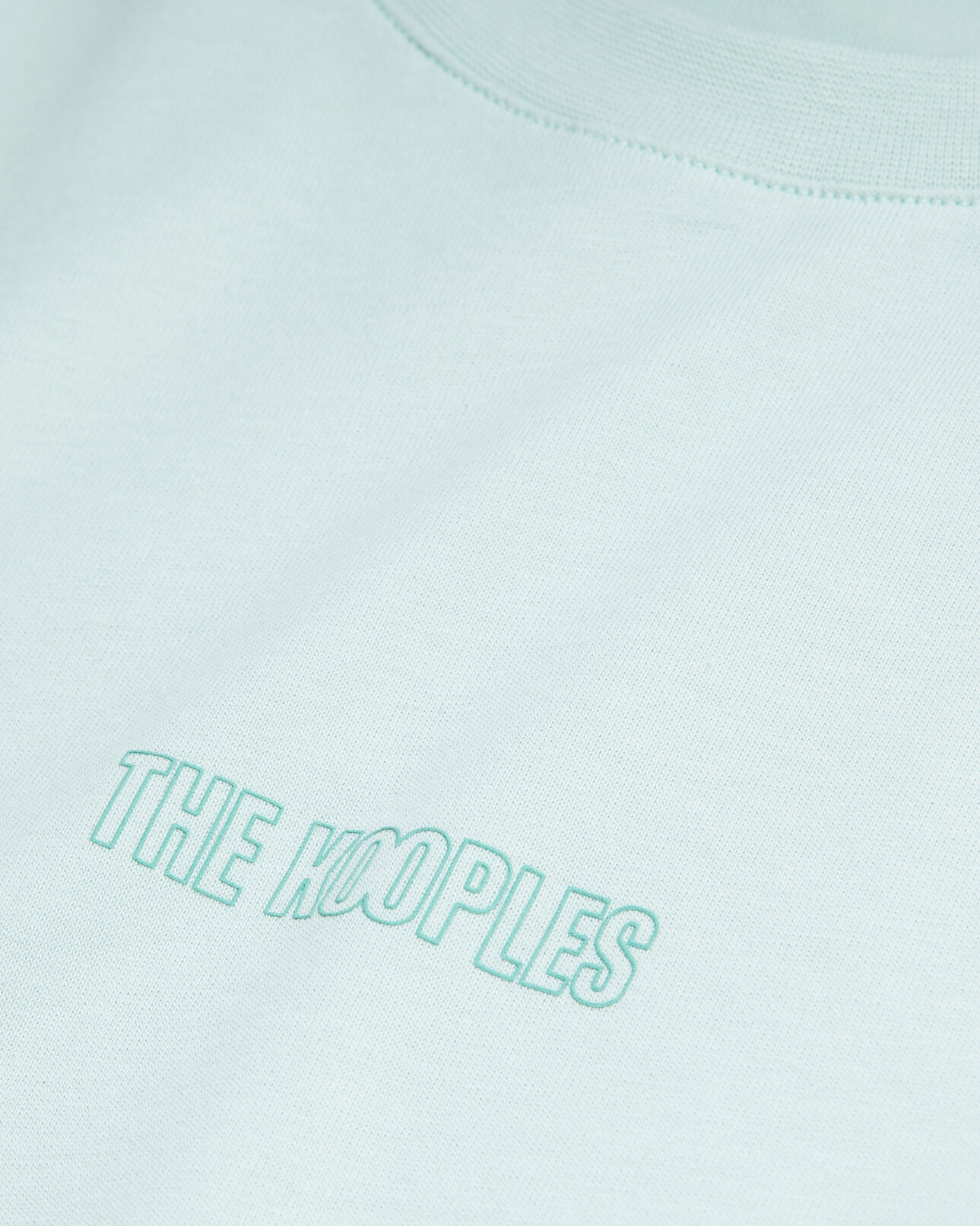 The Kooples MEN OCEAN men's green t-shirt with logo