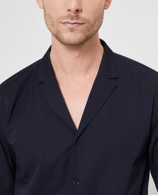 The Kooples H NAVY navy suit collar shirt