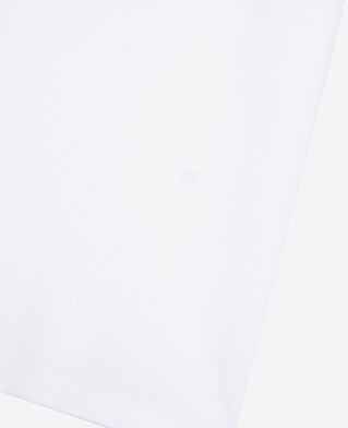 The Kooples MEN WHITE mixed t-shirt, straight, plain white
