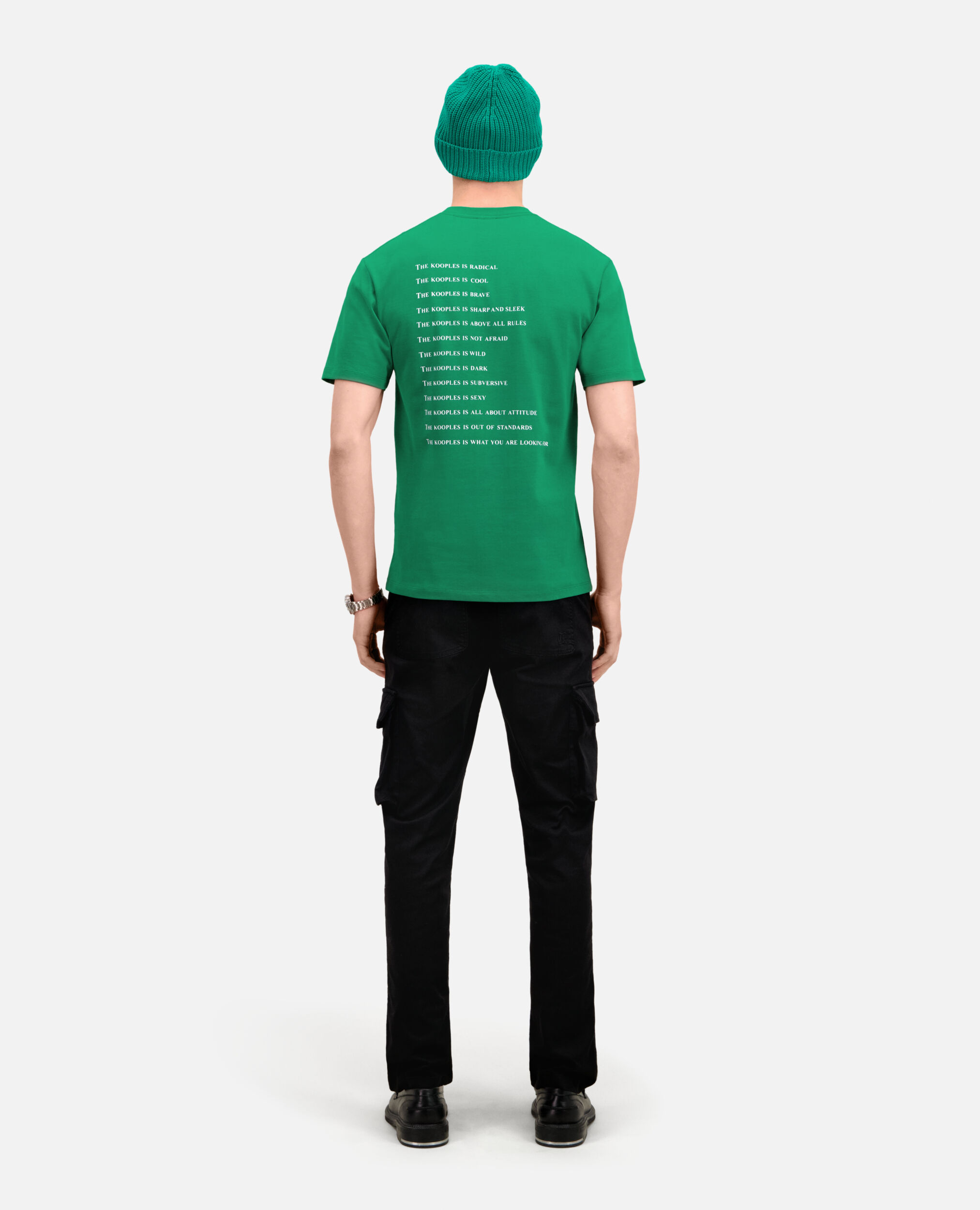 Grünes T-Shirt Herren „What is“, FOREST, hi-res image number null