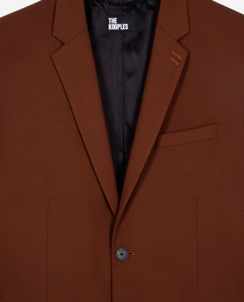 The Kooples MEN ROUILLE brown suit jacket