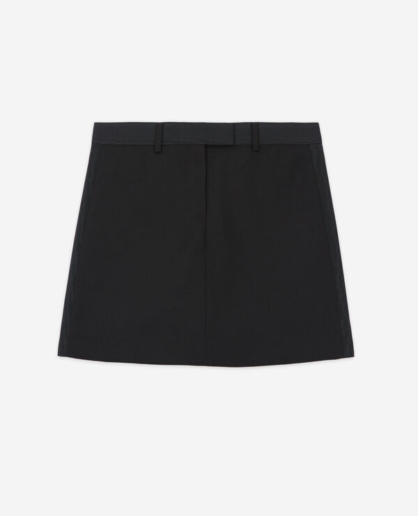 short black wool skirt
