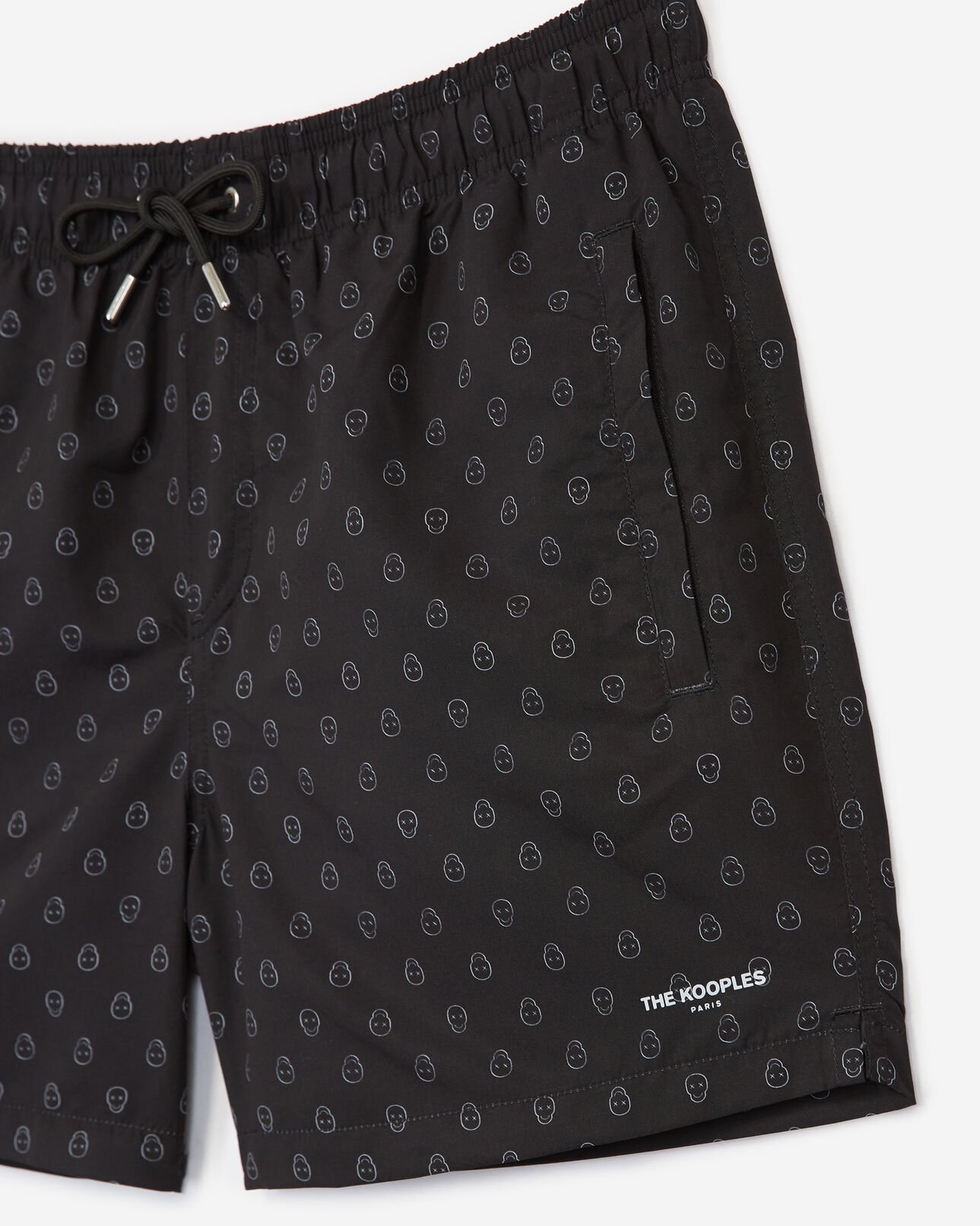 The Kooples HOMME BLACK maillot de bain noir motif tête de mort