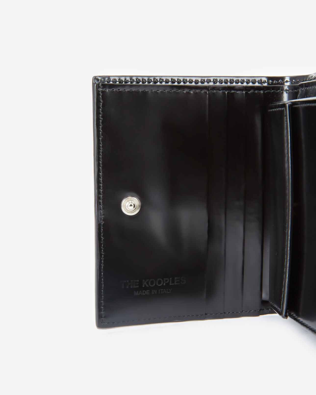 The Kooples FEMME BLACK portefeuille cuir noir