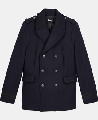 The Kooples HOMME DARK NAVY caban style officier bleu marine