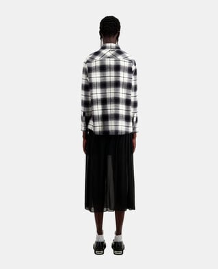 The Kooples F BLACK WHITE black and white checkered overshirt