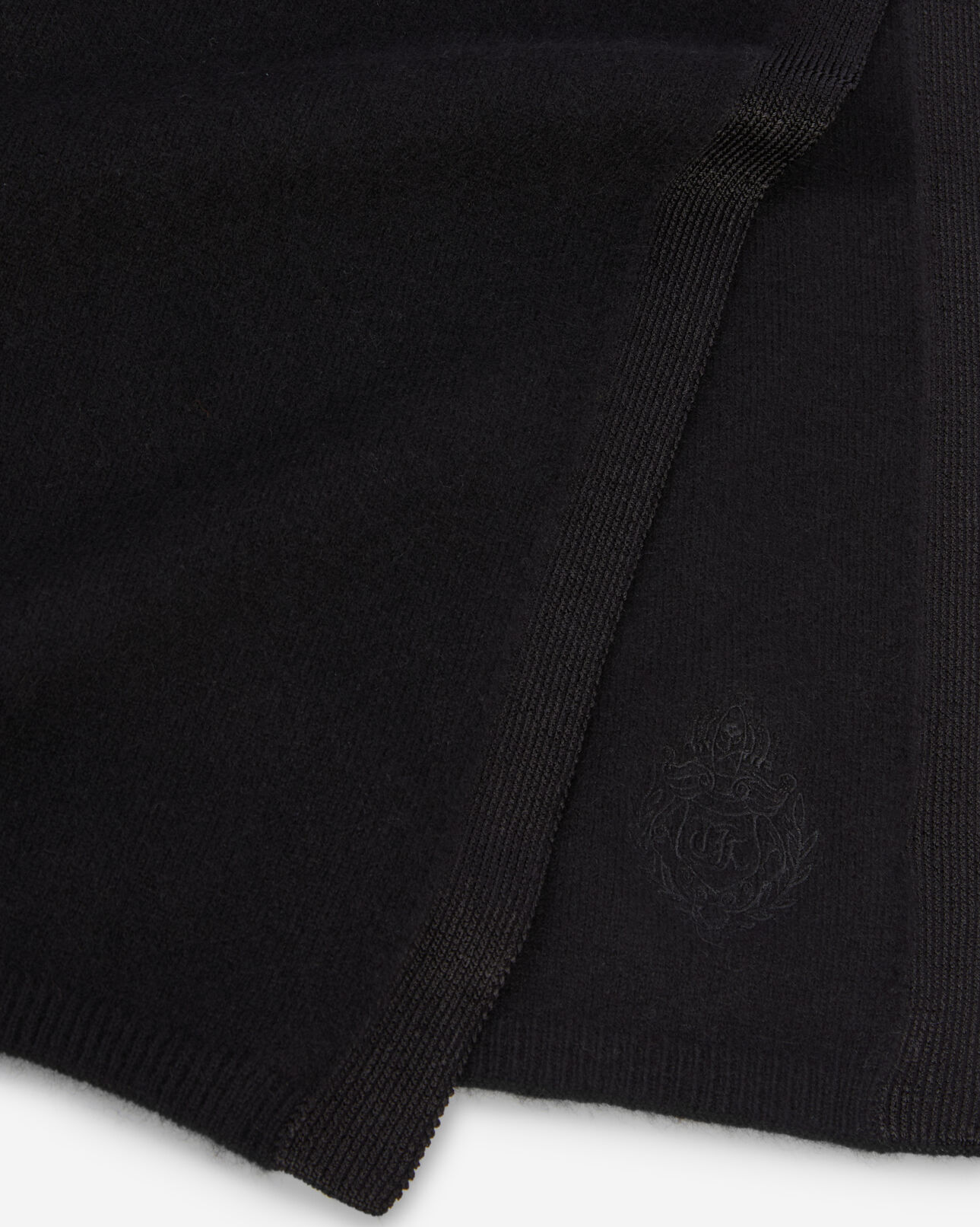 The Kooples MIXTE BLACK écharpe en cachemire noire