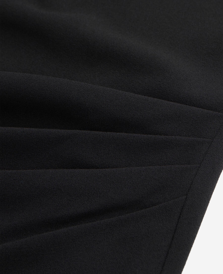 The Kooples F BLACK short black crepe dress with zipper
