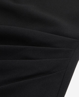 The Kooples F BLACK short black crepe dress with zipper