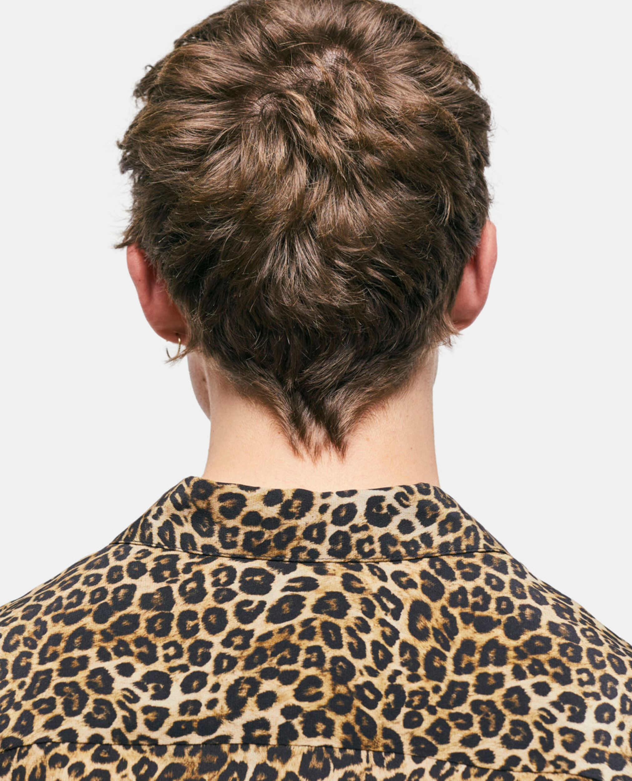 Camisa de seda leopardo con cuello clásico, LEOPARD, hi-res image number null