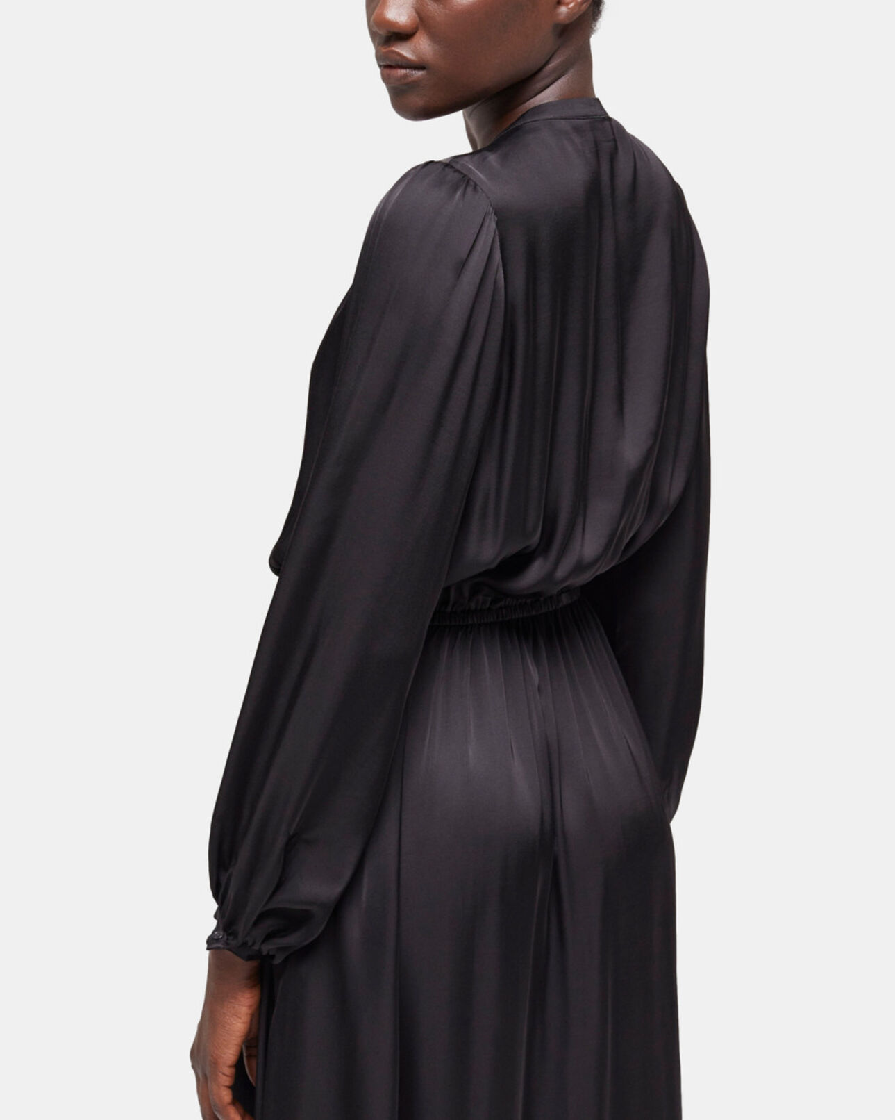 The Kooples FEMME BLACK robe longue noire