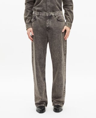 The Kooples H DENIM GREY grey baggy jeans