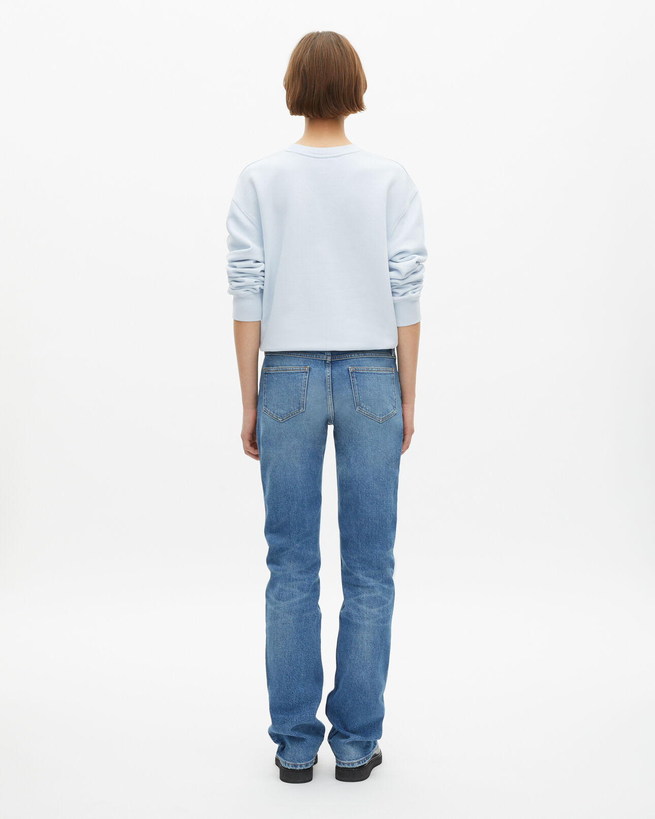 The Kooples DAMEN BABY BLUE lange schmale jeans in hellblau