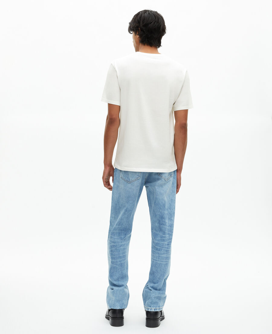 The Kooples MIXED ECRU mixed t-shirt the doors x the kooples ecru