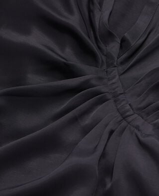 The Kooples FEMME BLACK robe courte noire avec drapé