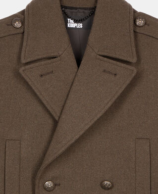 The Kooples MEN KAKI long khaki officer-style coat