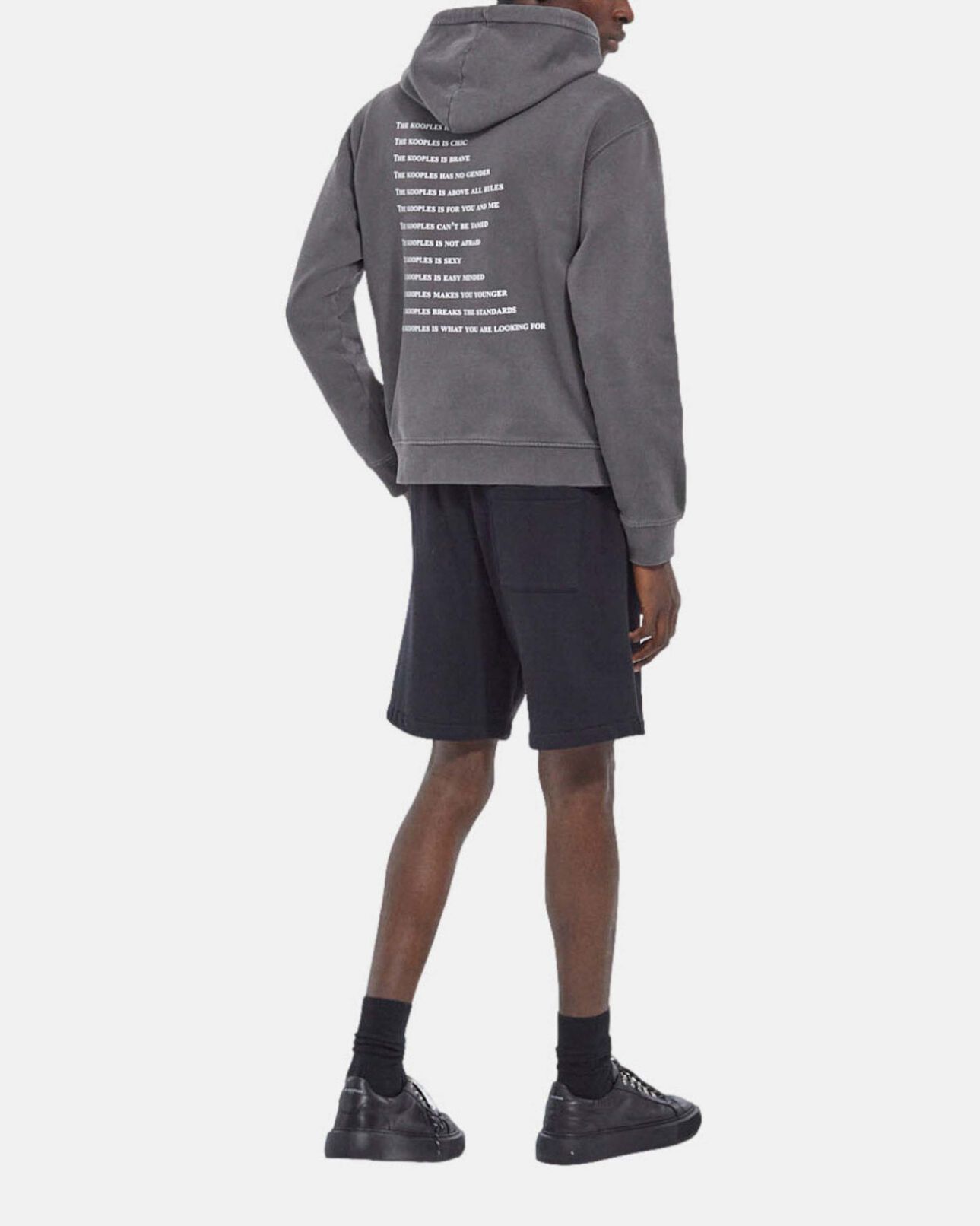 The Kooples HOMME BLACK short molleton à petit logo