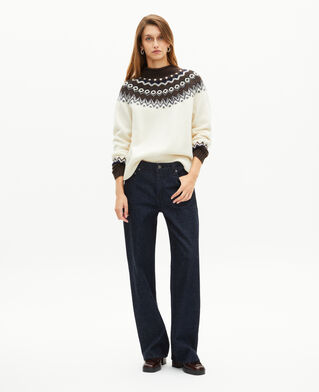 The Kooples MUJER ECRU / CAMEL jersey de mezcla de lana, crudo