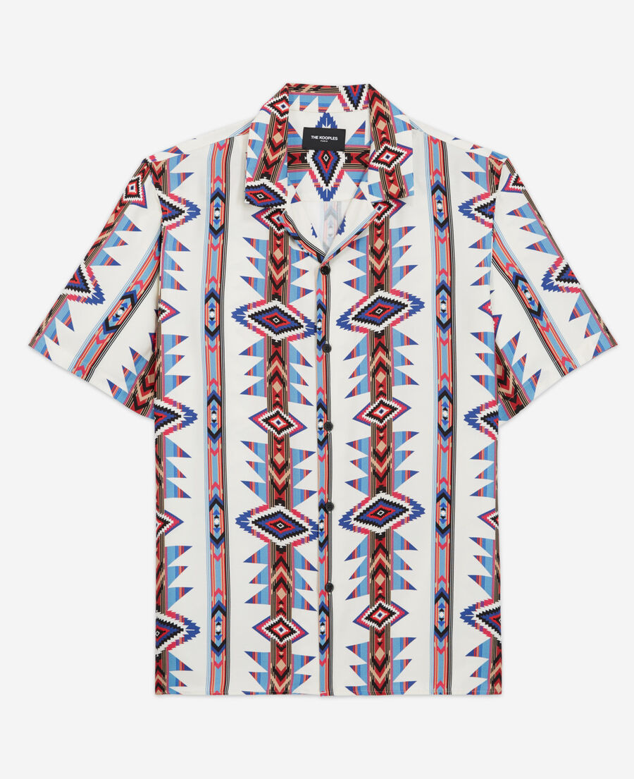 chemisette col hawïen imprimée