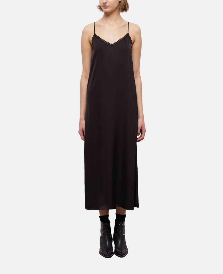 long black lace dress