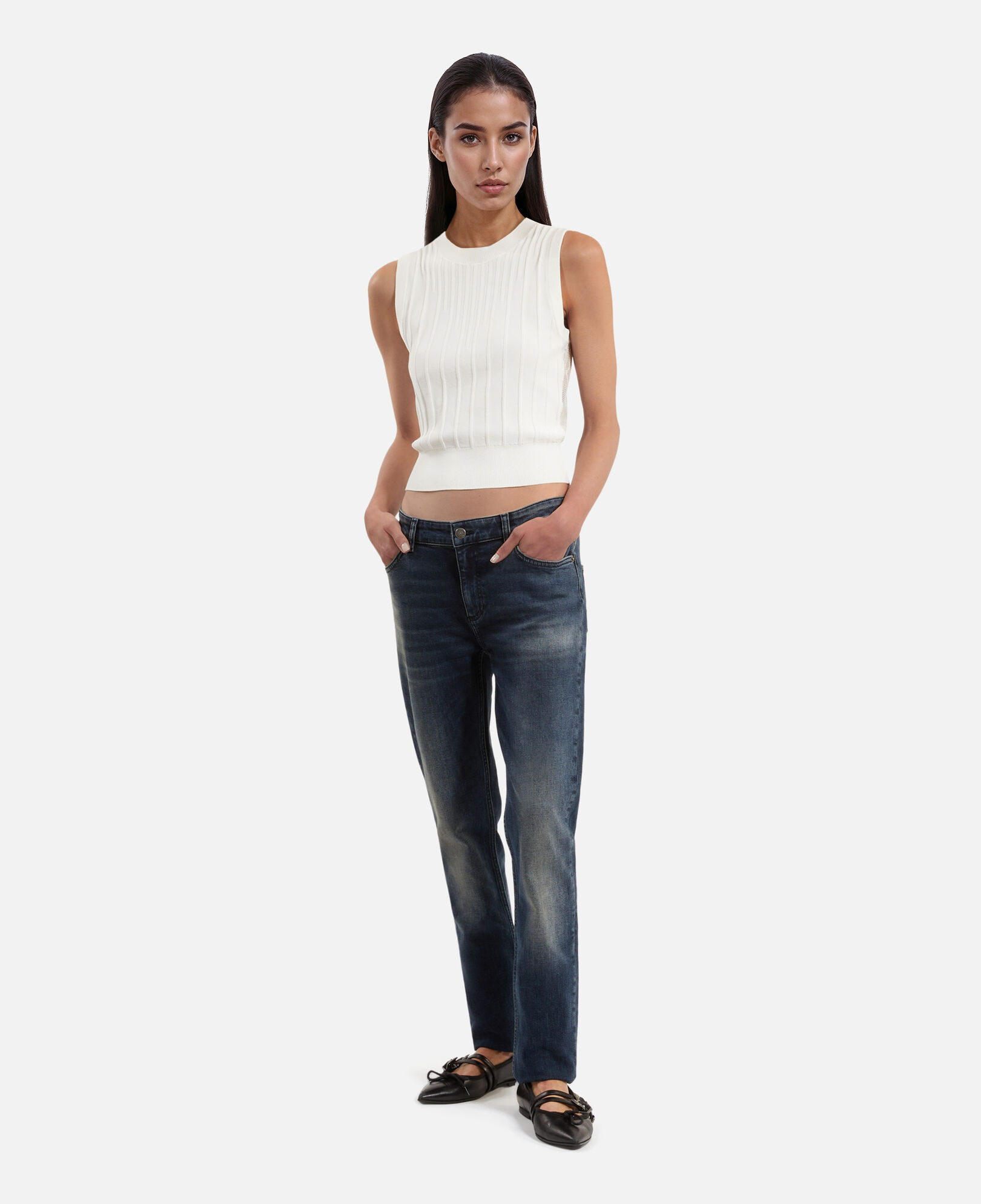 The Kooples WOMEN BLUE ELECTRIC dark blue slim jeans