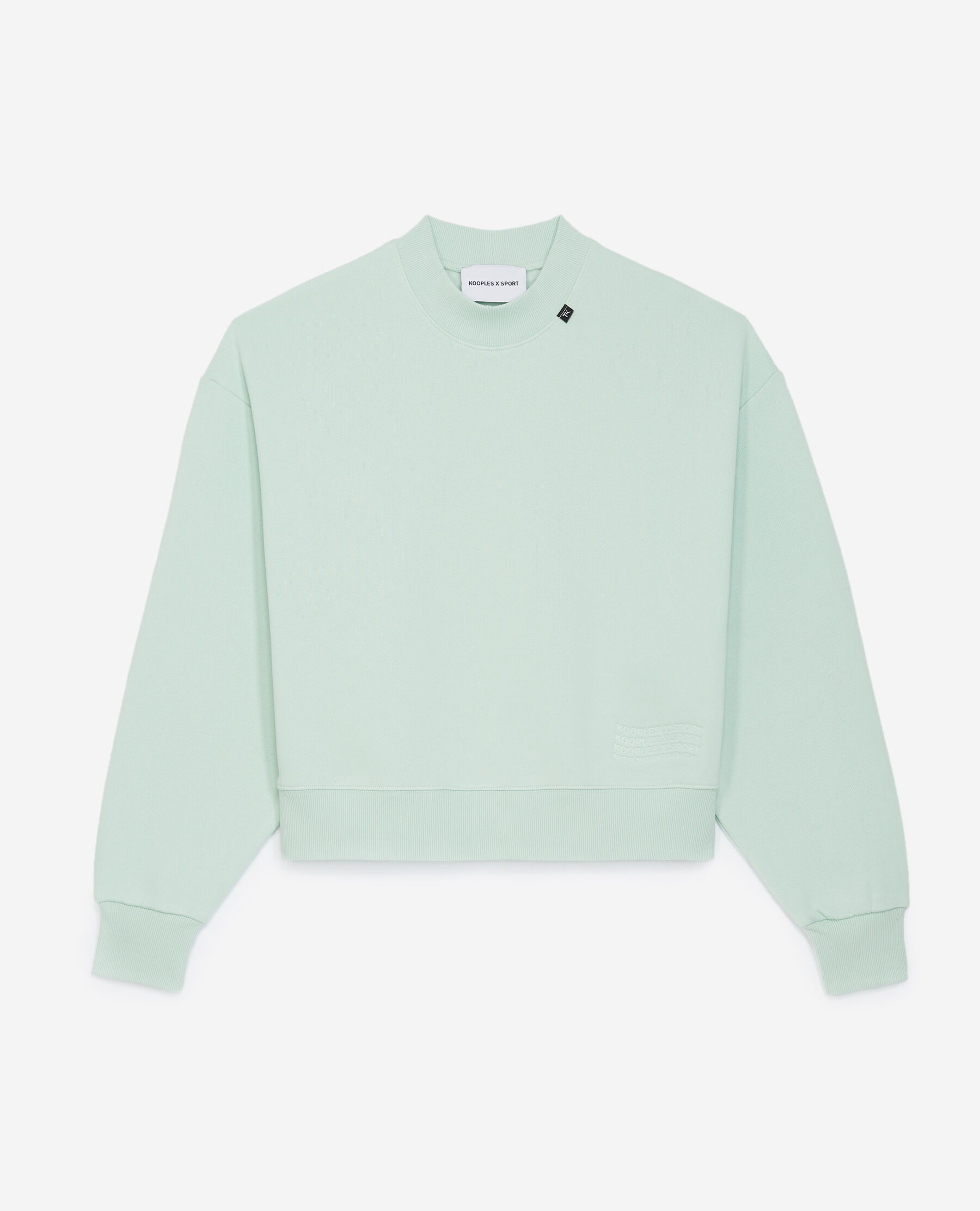 Pastel green sweatshirt top