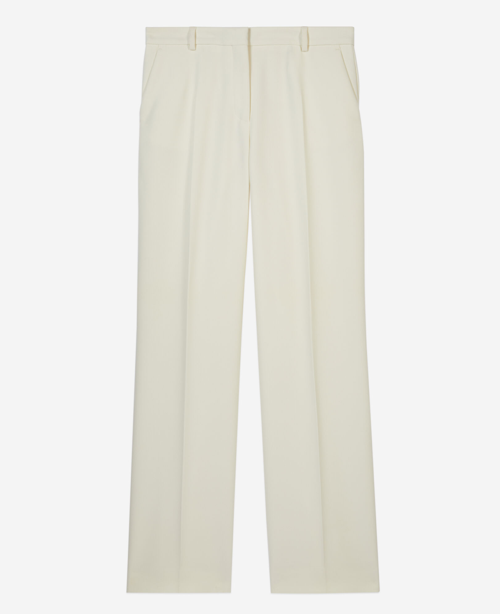 The Kooples WOMEN ECRU ecru crepe suit trousers straight cut