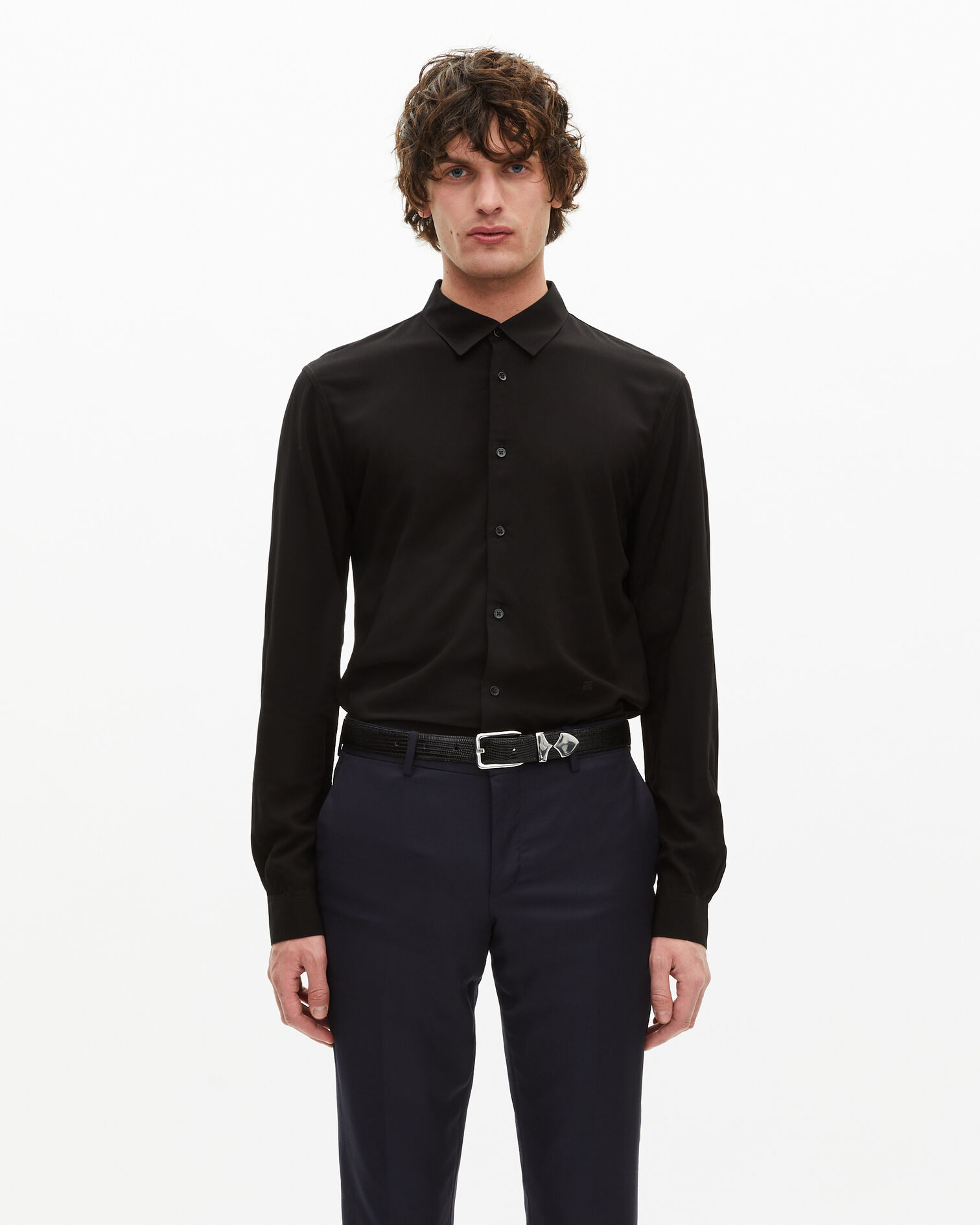 Black shirt, BLACK, hi-res image number null