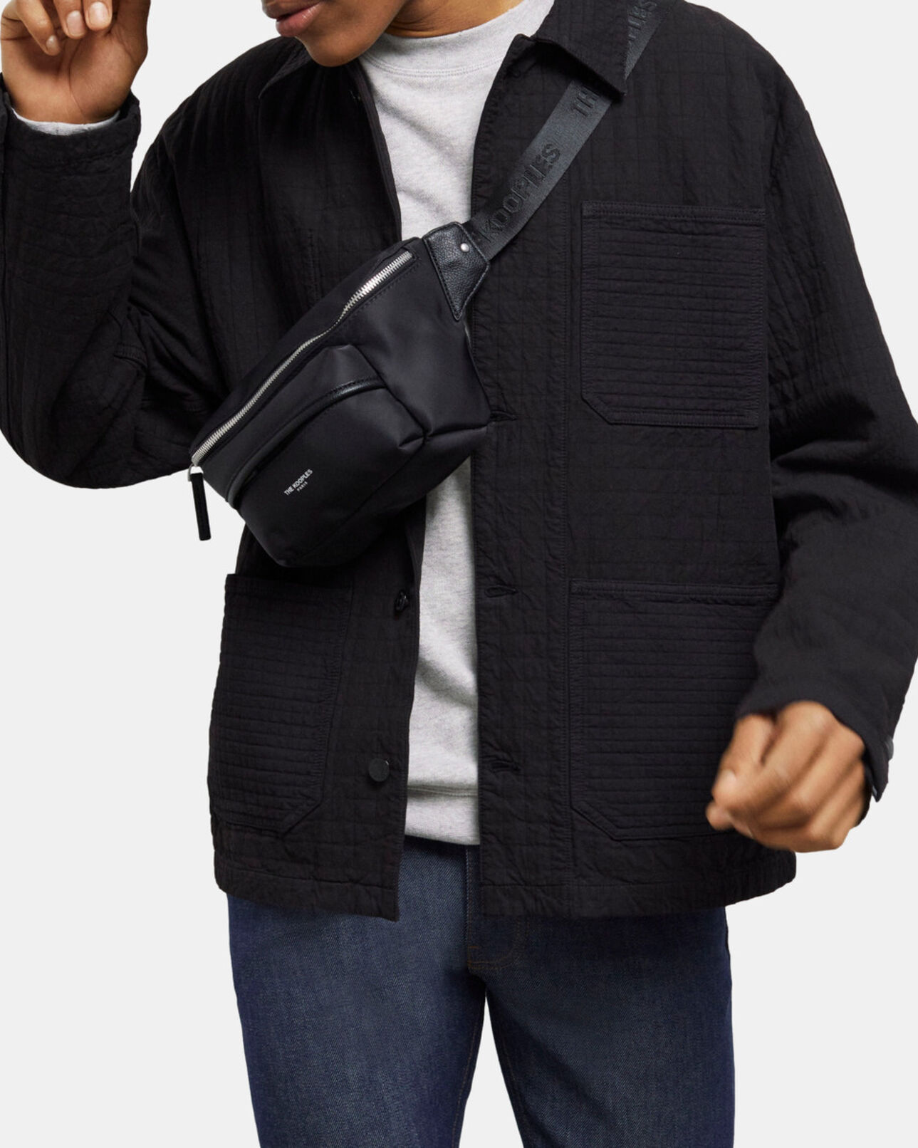 The Kooples MEN BLACK black work jacket