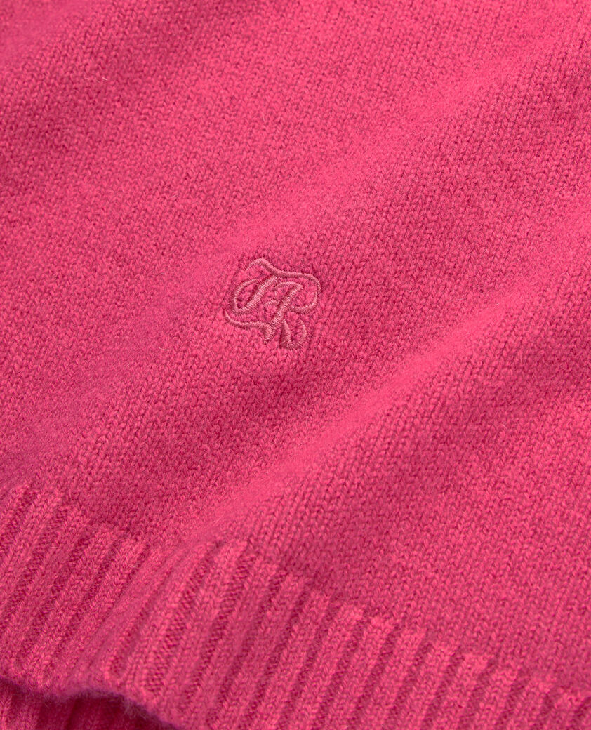 The Kooples WOMEN FUSHIA pink cashmere-blend sweater