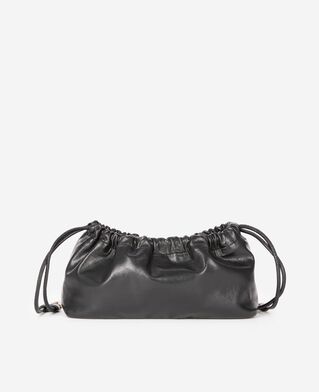 The Kooples WOMEN BLACK taylor bag in black recycled leather