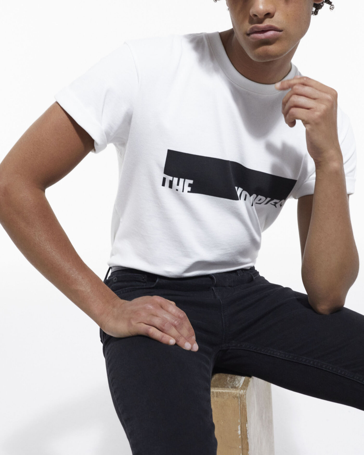 White screen print T-Shirt, SNOW WHITE, hi-res image number null